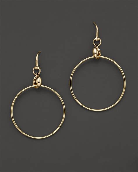 gucci marina chain dangle hoop earrings|designer gucci earrings.